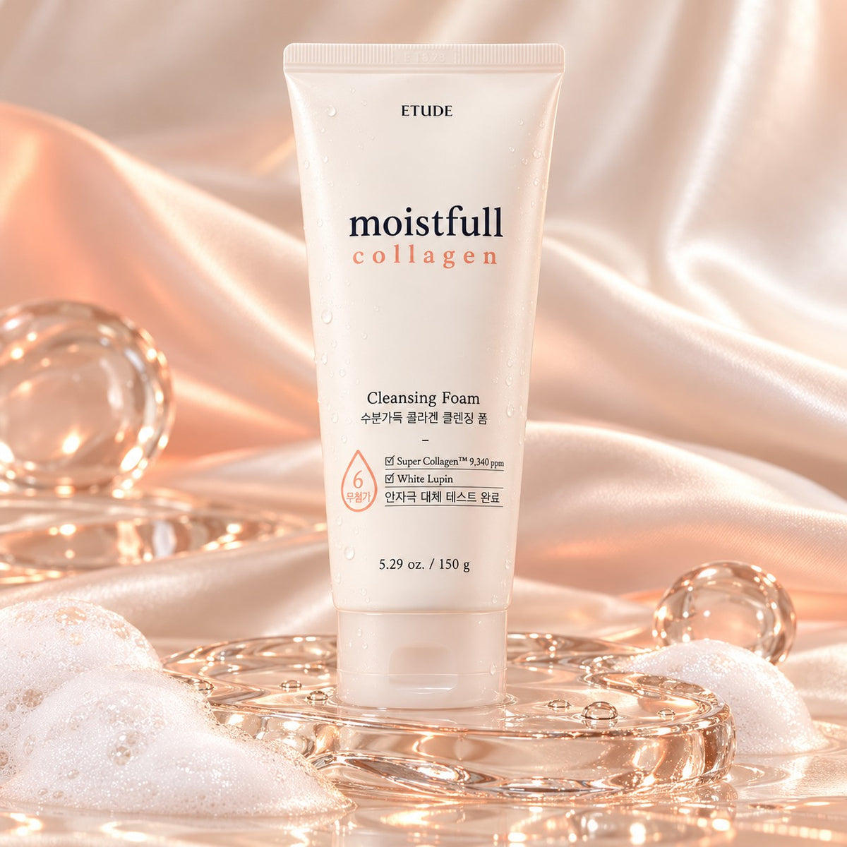 ETUDE Moistfull Collagen Espuma de Limpeza 150 ml