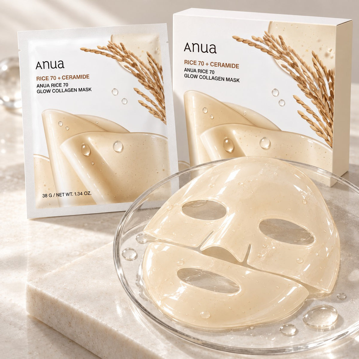 Anua Rice Máscara 4 un.