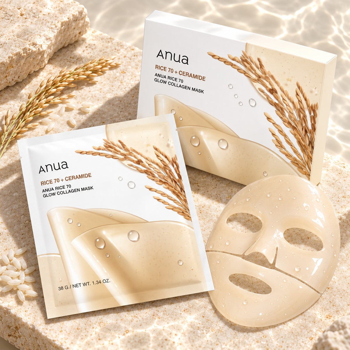 Anua Rice Máscara 4 un.