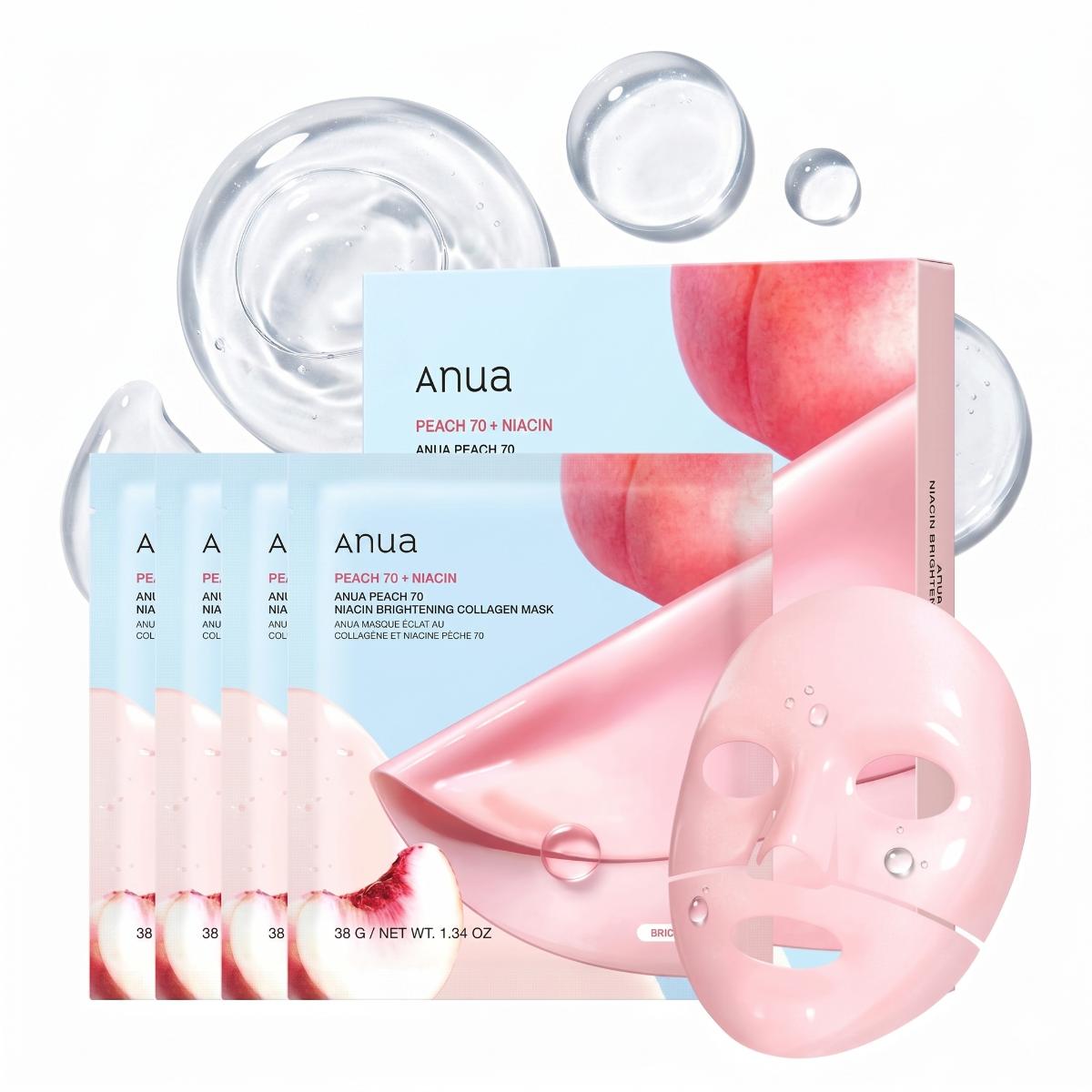 Anua Peach Máscara 4 un.