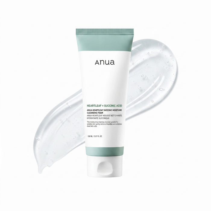 Anua Heartleaf Succinic Moisture Espuma de Limpeza 150 ml