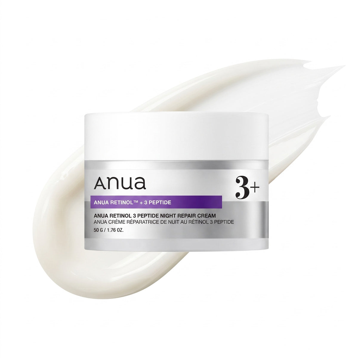 Anua Retinol 3 Peptide Night Repair Creme 50 g