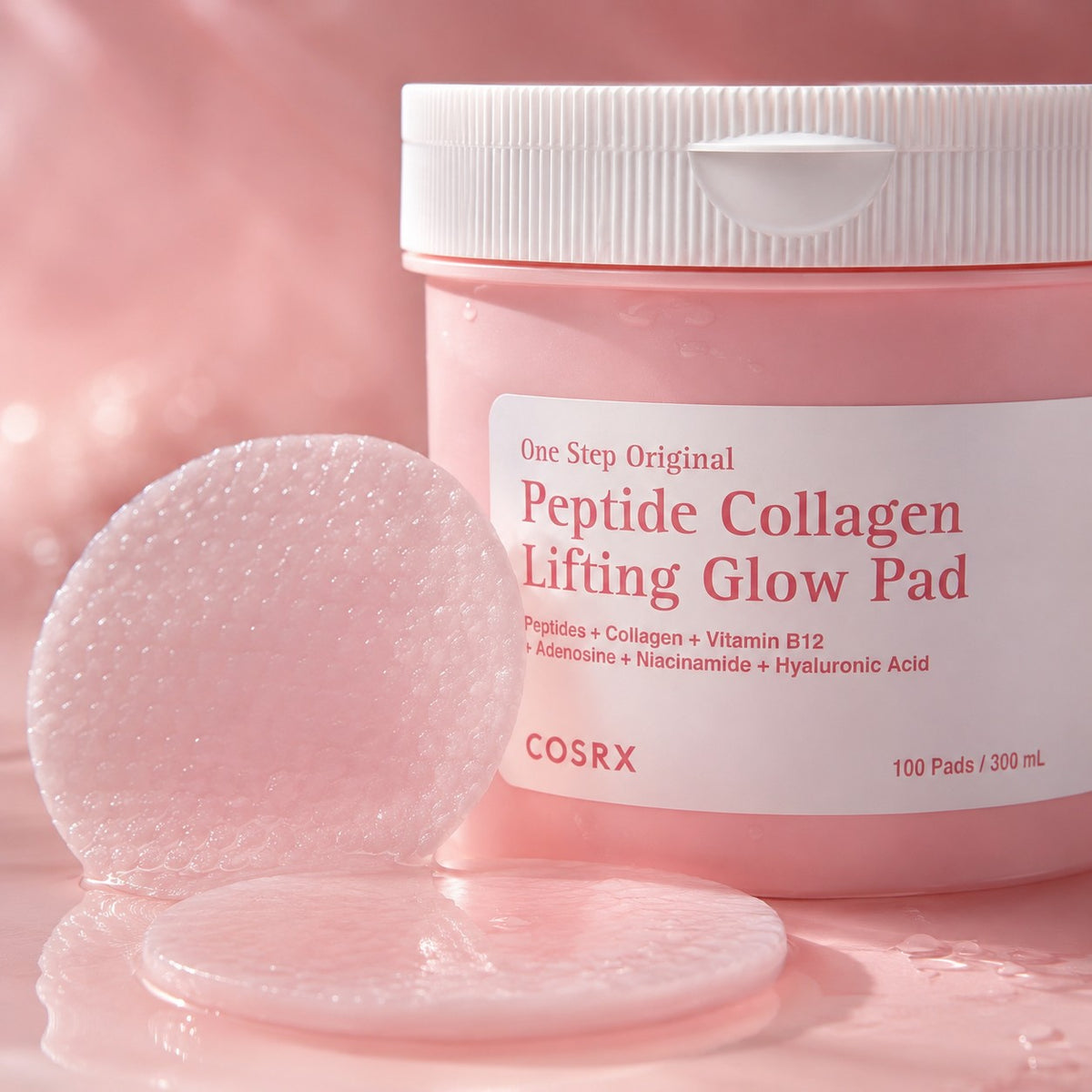 COSRX One Step Original Peptide Collagen Lifting Glow Disco 100 Discos