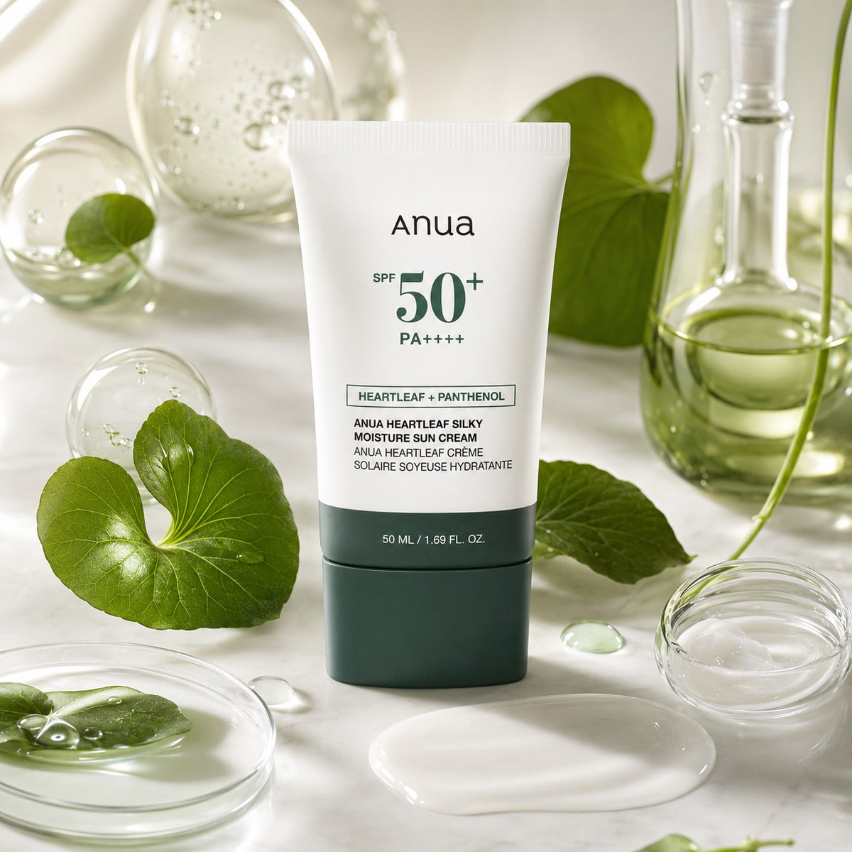 Anua Heartleaf Silky Moisture Creme Solar SPF 50+ PA++++ 50 ml