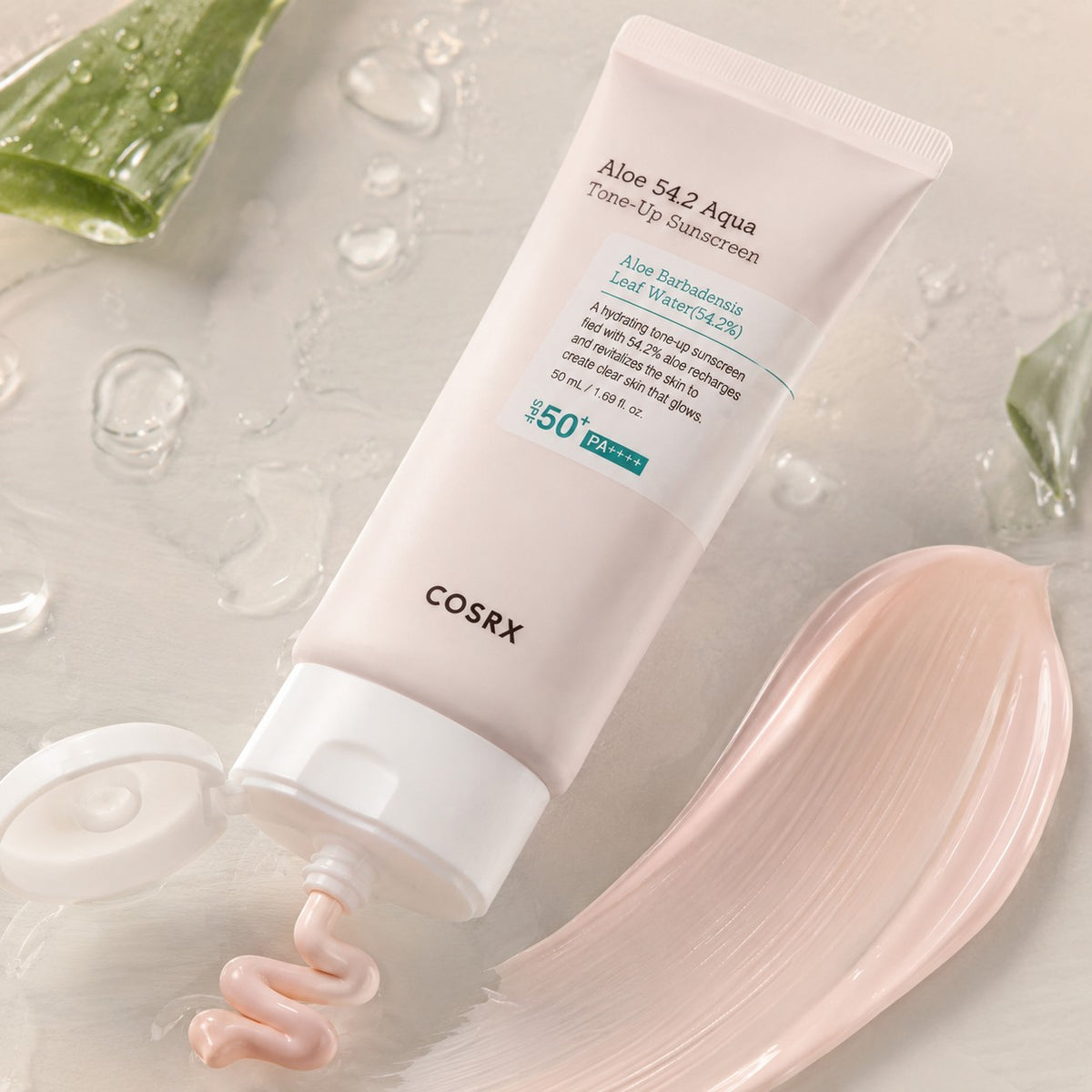 COSRX Aloe 54.2 Aqua Tone-Up Protetor Solar SPF 50+ PA++++ 50 ml
