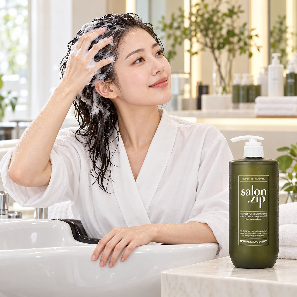 JUNGSAEMMOOL Salon.zip Protein Recharging Champô 1000 ml
