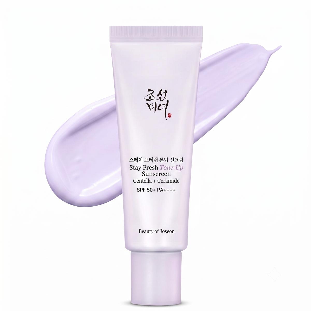 Beauty of Joseon Stay Fresh Tone Up Protetor Solar Centella + Ceramide Purple 50 ml
