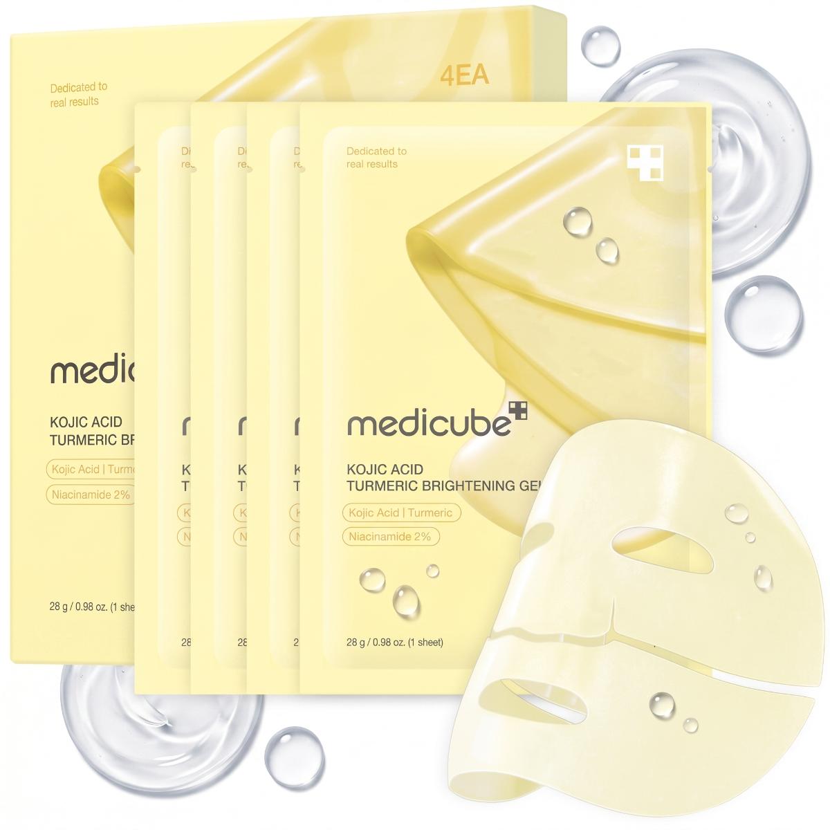 MEDICUBE Kojic Acid Turmeric Máscara em Gel 4 un.