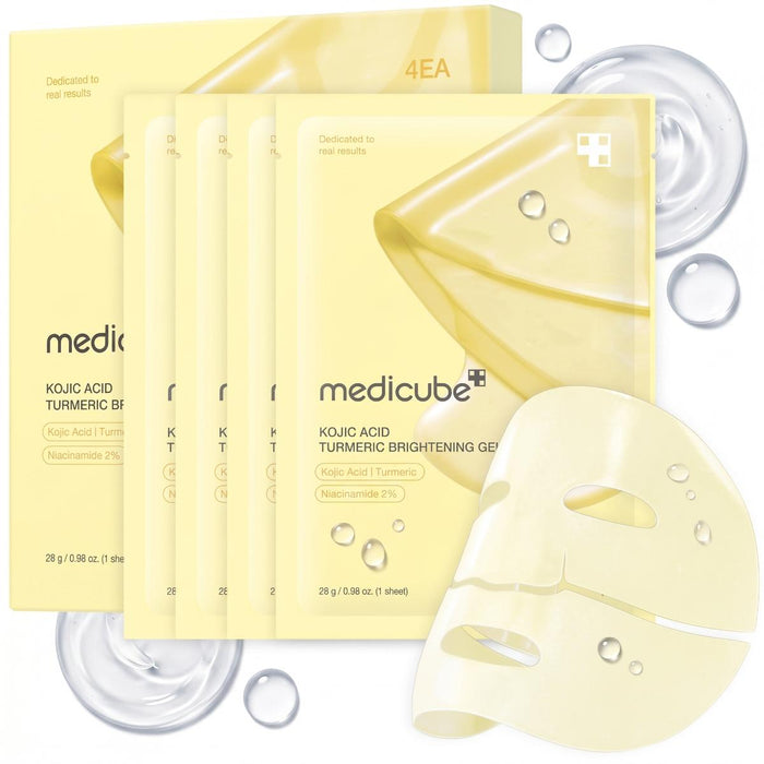 MEDICUBE Kojic Acid Turmeric Máscara em Gel 4 un.