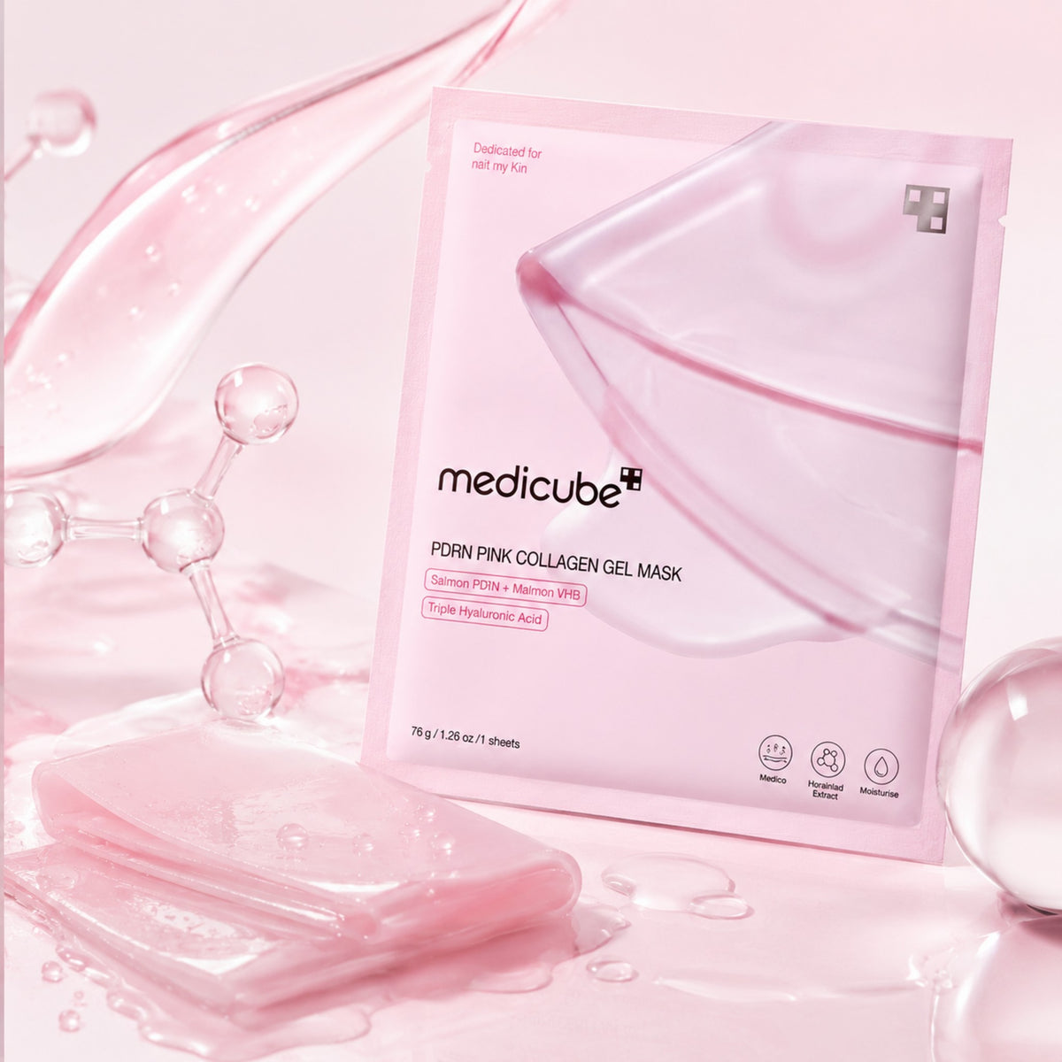 MEDICUBE Pink PDRN Máscara em Gel 4 un.