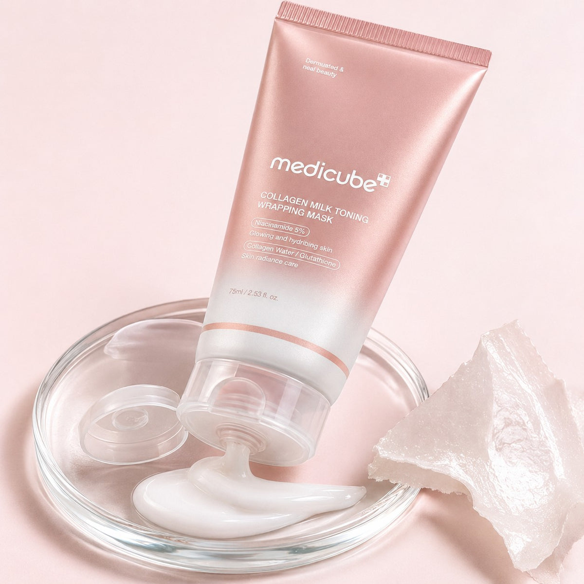 MEDICUBE Collagen Milky Toning Máscara Envolvente 75 ml