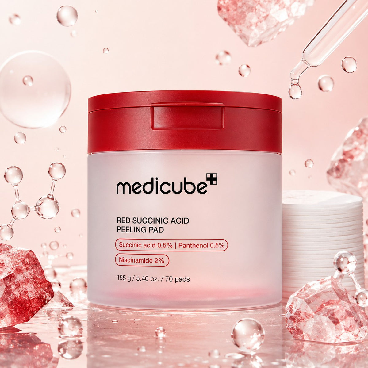 MEDICUBE Red Succinic Acid Peeling Discos 70 Discos