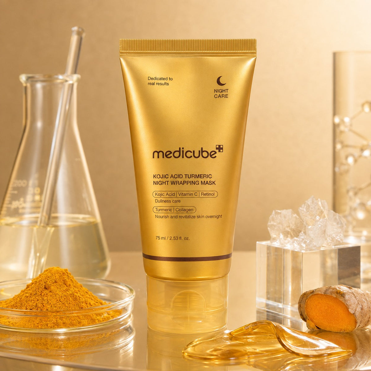 MEDICUBE Máscara de Noite Kojic Acid Turmeric 75 ml