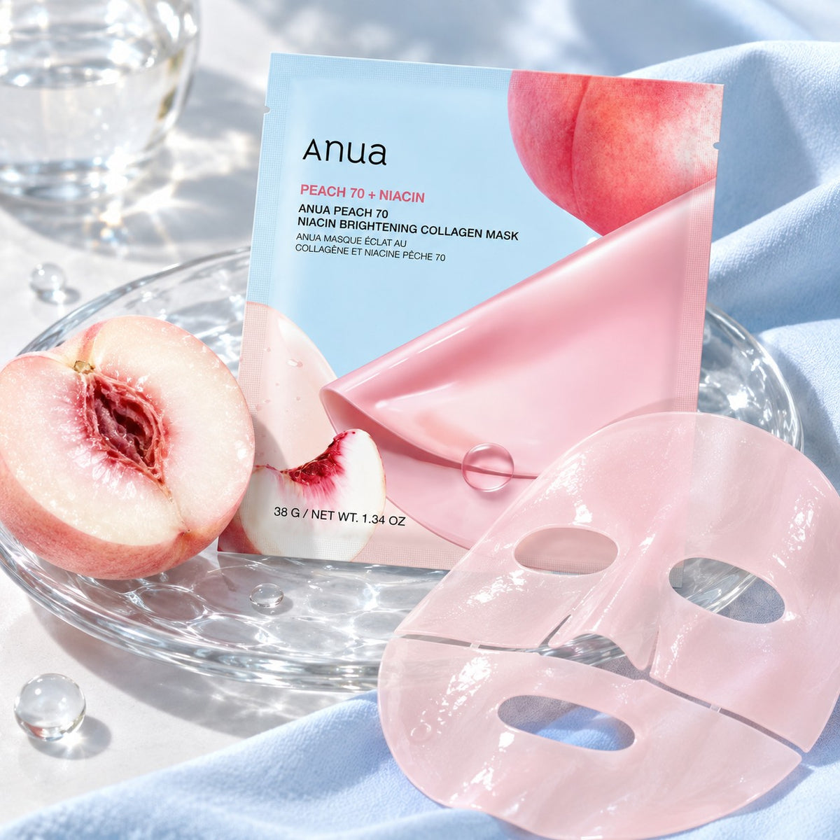Anua Peach Máscara 4 un.
