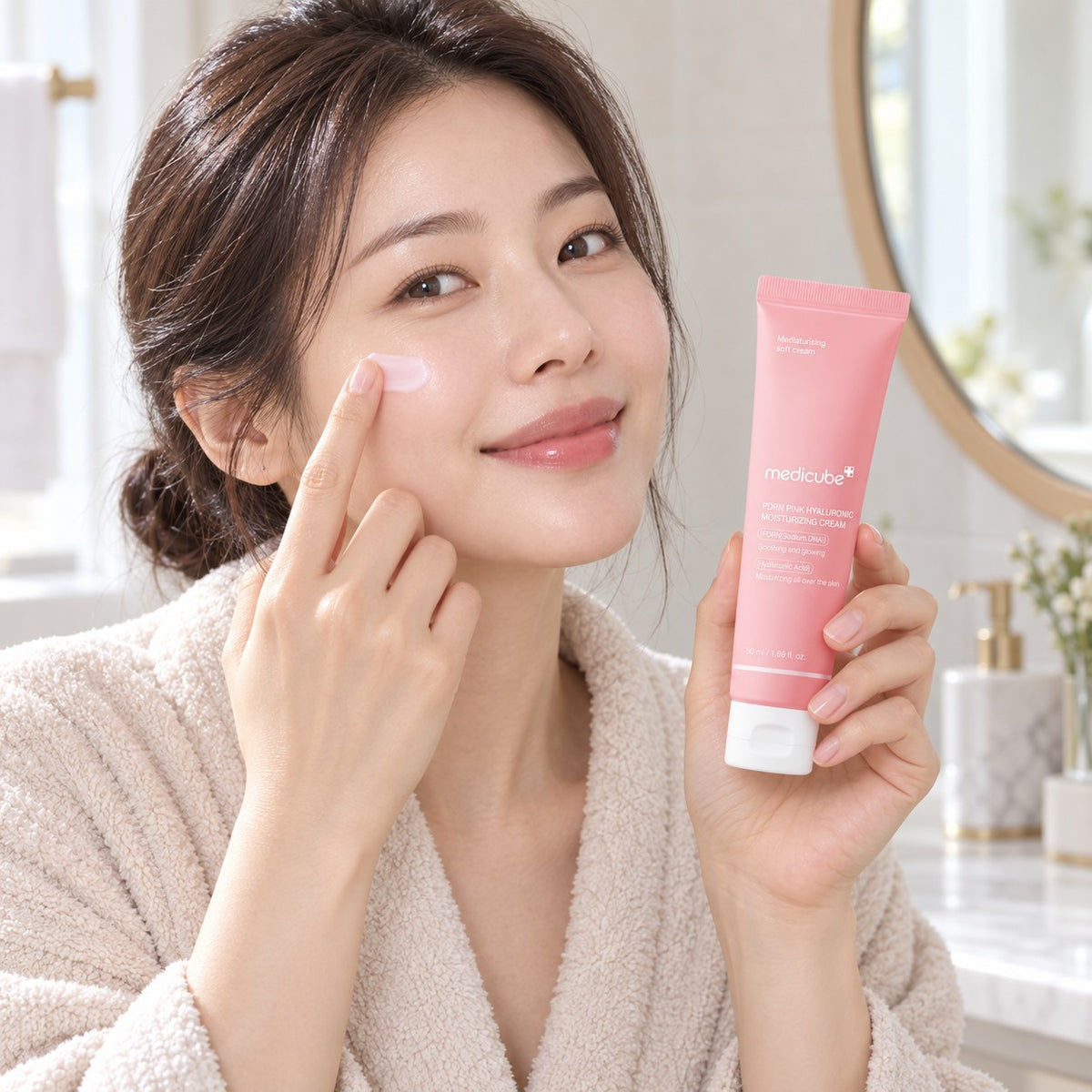 MEDICUBE Pink Hyaluronic Creme Hidratante 50 ml