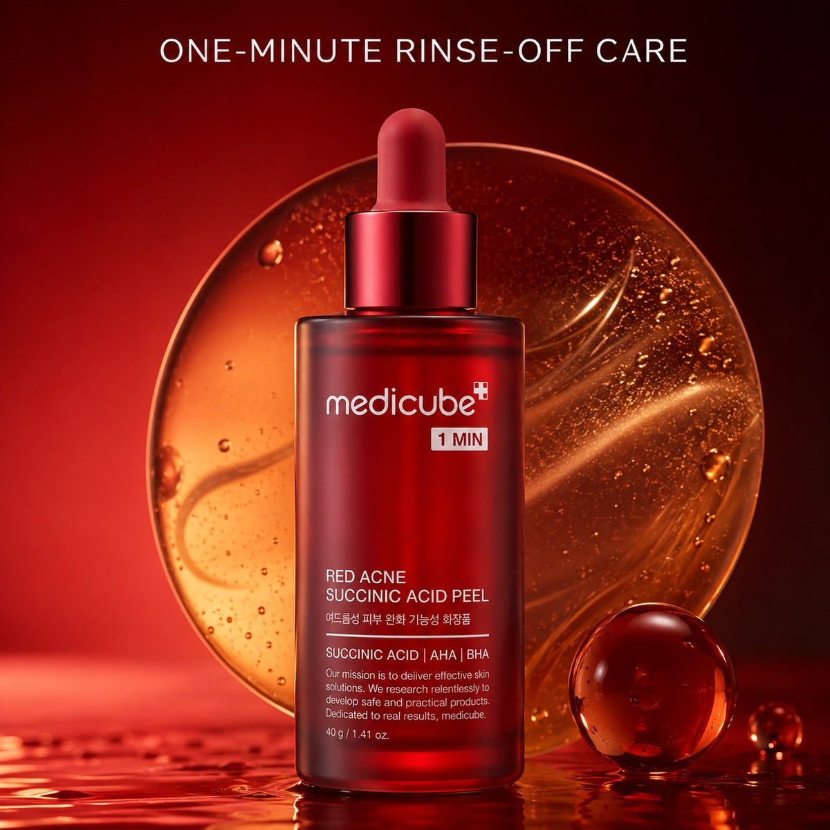 MEDICUBE Red Acne Succinic Acid Peel Sérum 40 g