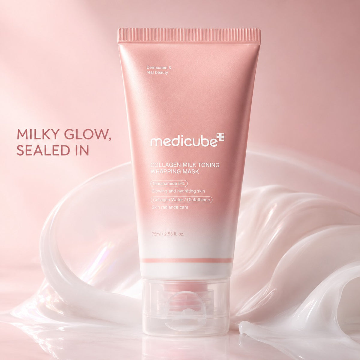 MEDICUBE Collagen Milky Toning Máscara Envolvente 75 ml