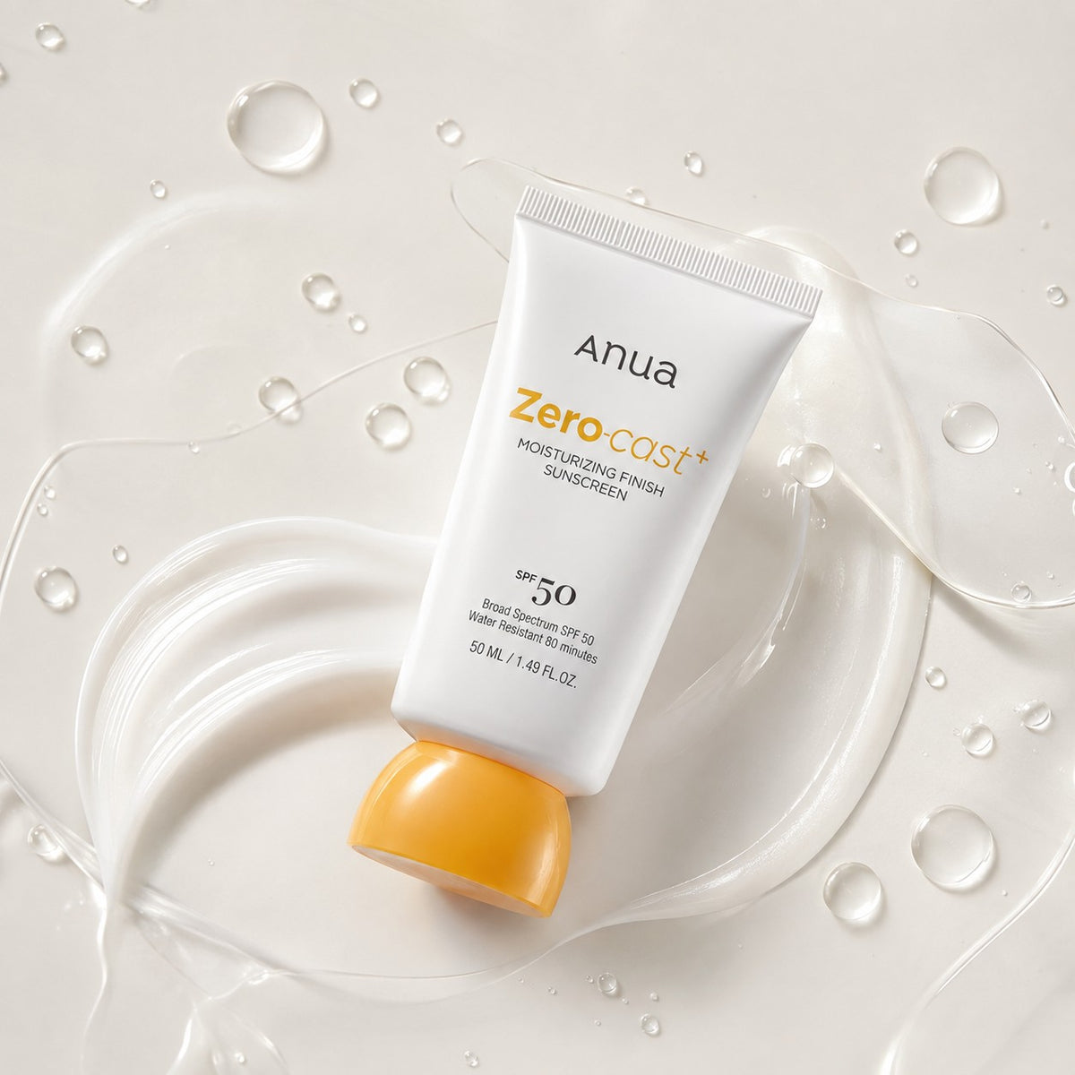 Anua Zero-Cast Hidratante Finish Protetor Solar 50 ml