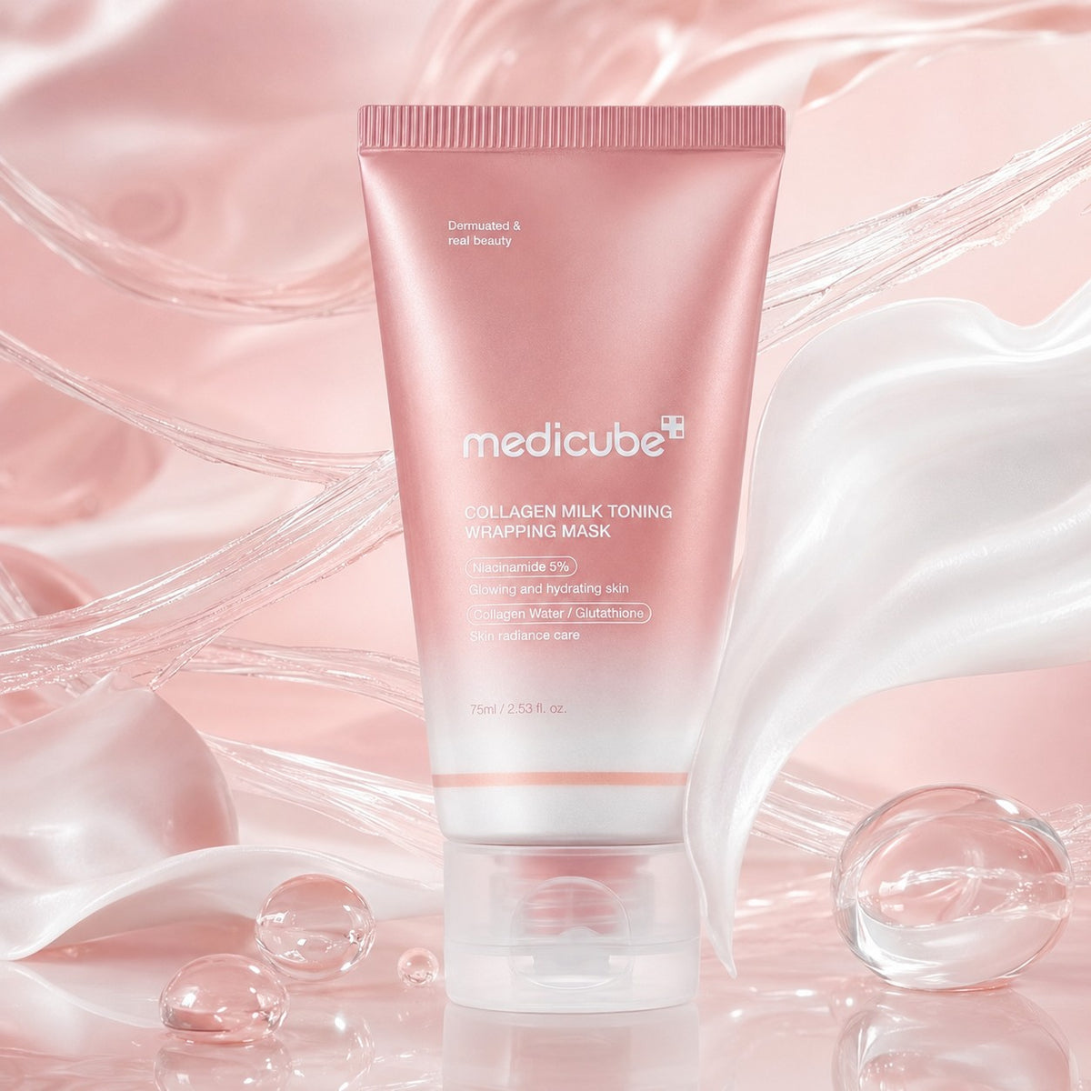 MEDICUBE Collagen Milky Toning Máscara Envolvente 75 ml