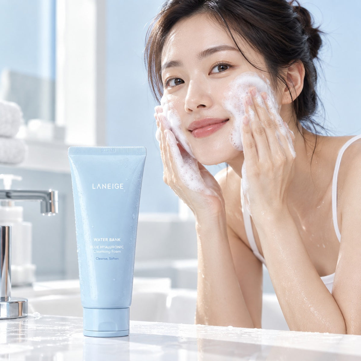 LANEIGE Water Bank Blue Hyaluronic Espuma de Limpeza 150 g