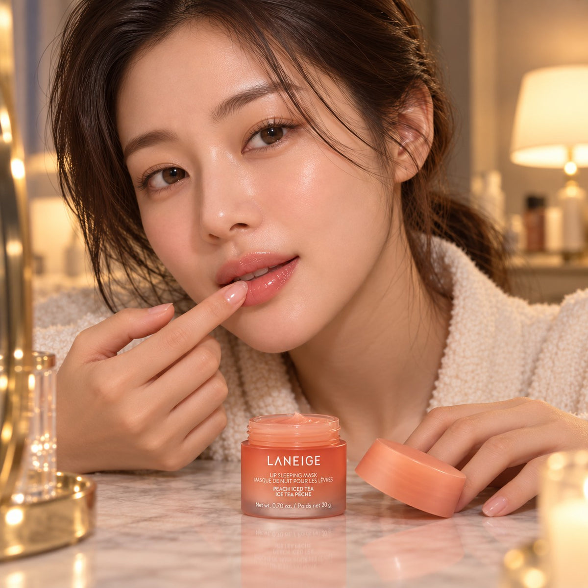 LANEIGE Máscara de Noite para os Lábios EX Pêssego 20 g