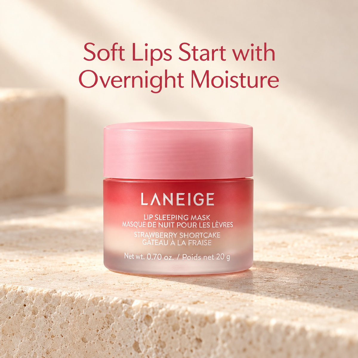 LANEIGE Máscara de Noite para os Lábios EX Morango 20 g