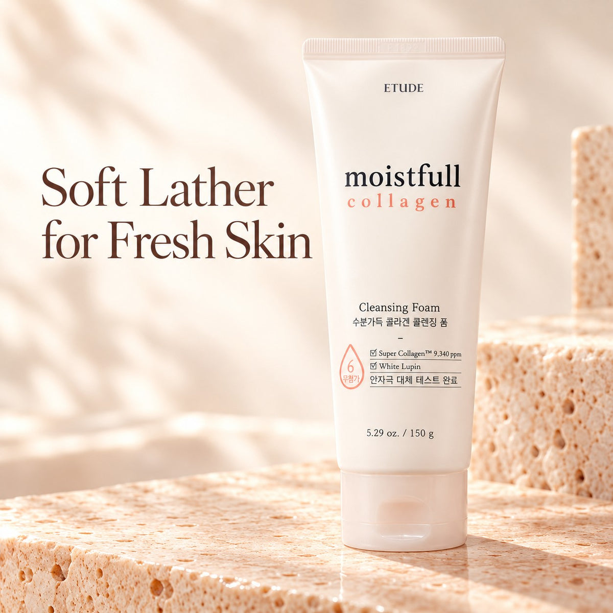 ETUDE Moistfull Collagen Espuma de Limpeza 150 ml