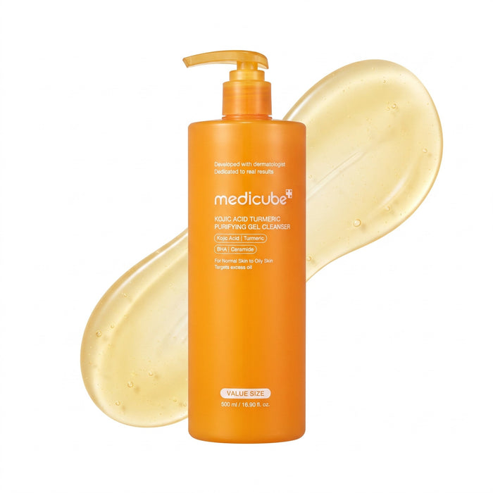 medicube Kojic Acid Turmeric Purifying Gel de Limpeza 500 ml