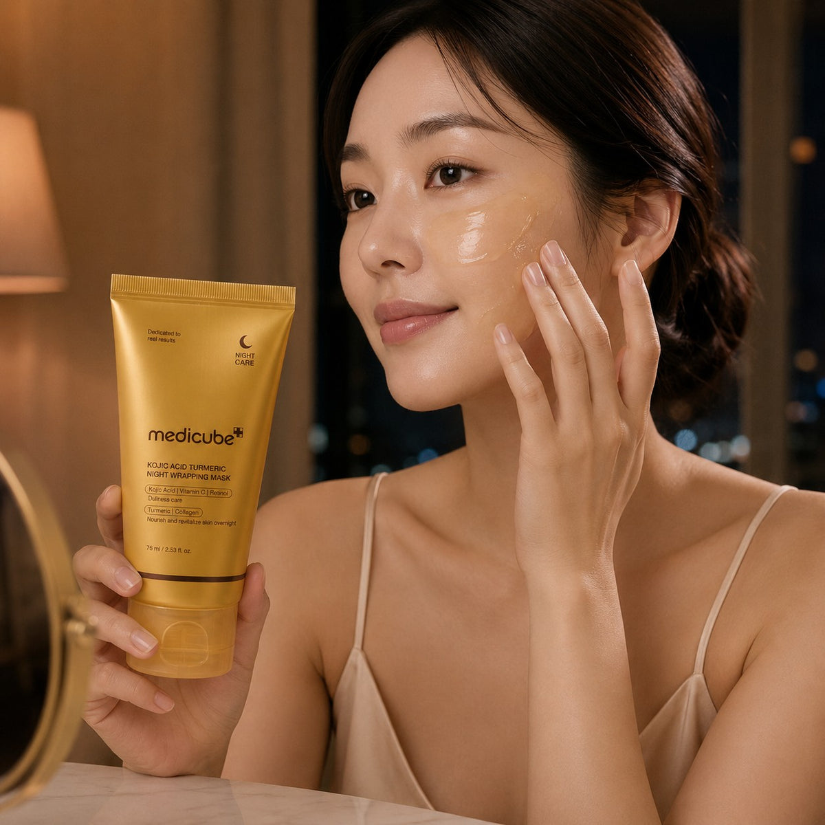 MEDICUBE Máscara de Noite Kojic Acid Turmeric 75 ml