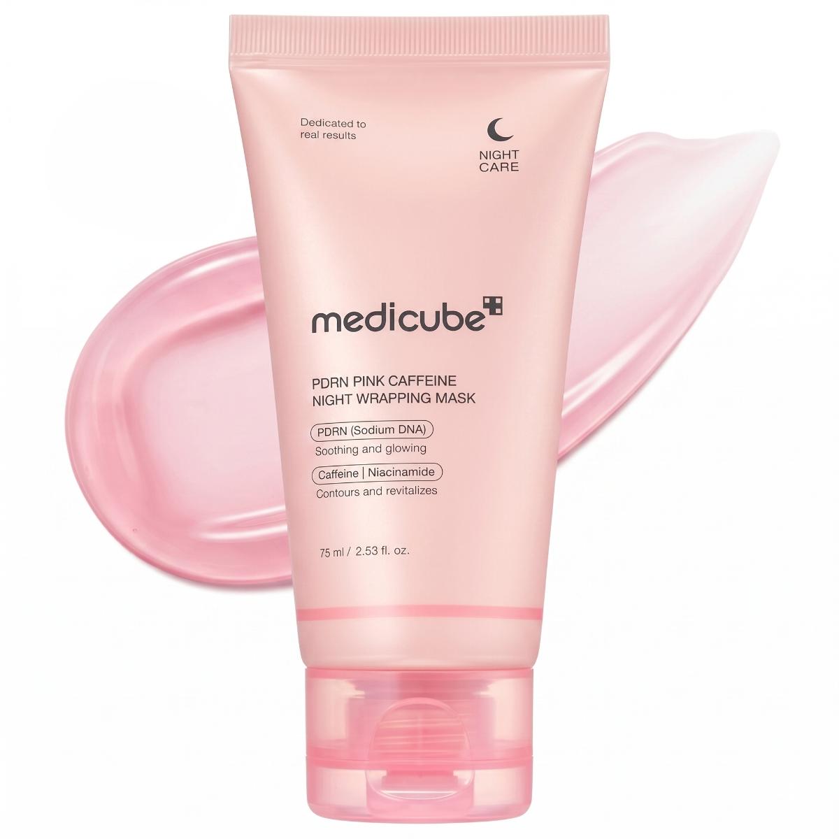 MEDICUBE PDRN Máscara de Noite Pink Caffeine 75 ml