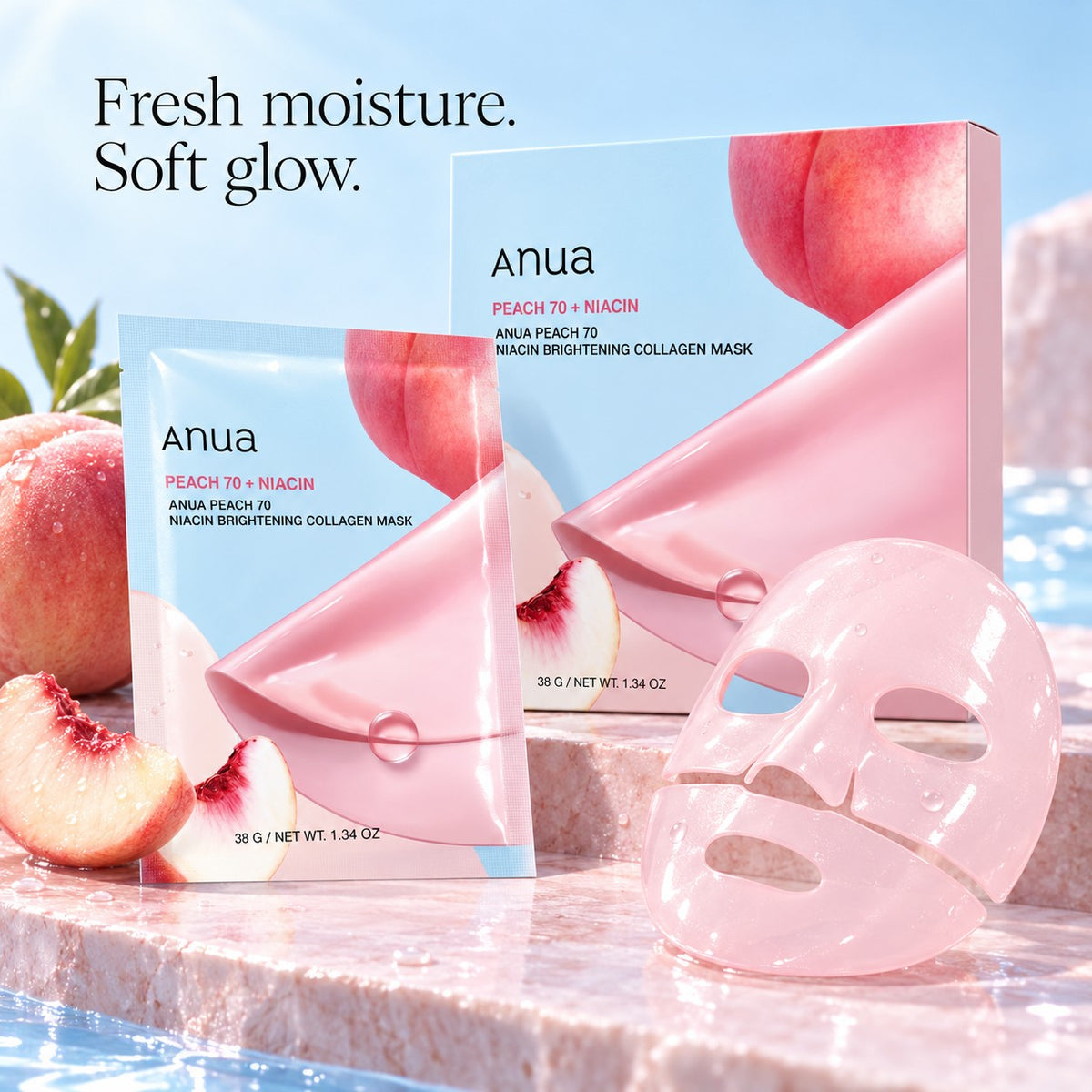 Anua Peach Máscara 4 un.