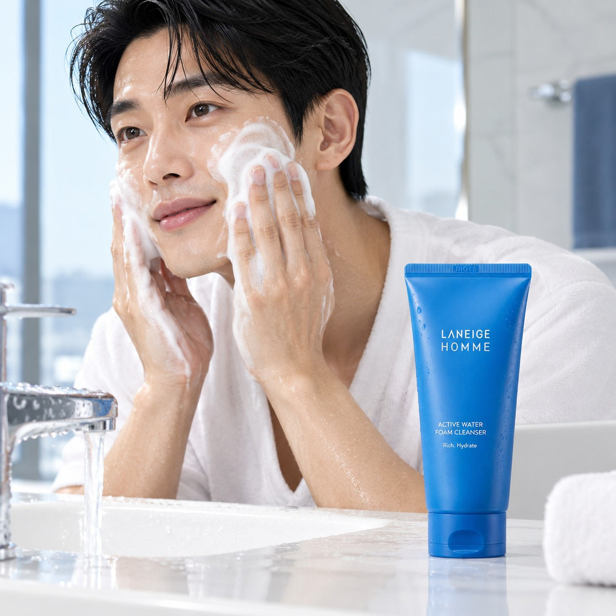 LANEIGE HOMME Active Water Espuma de Limpeza 150 ml