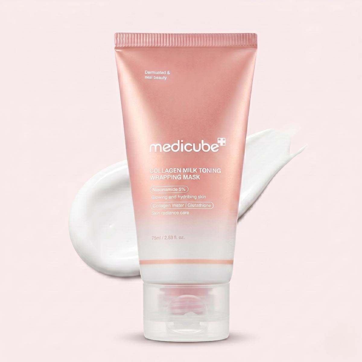 MEDICUBE Collagen Milky Toning Máscara Envolvente 75 ml