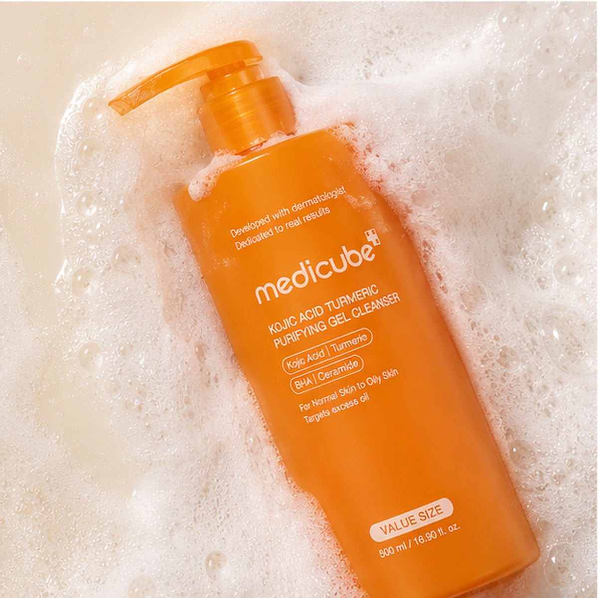 medicube Kojic Acid Turmeric Purifying Gel de Limpeza 500 ml