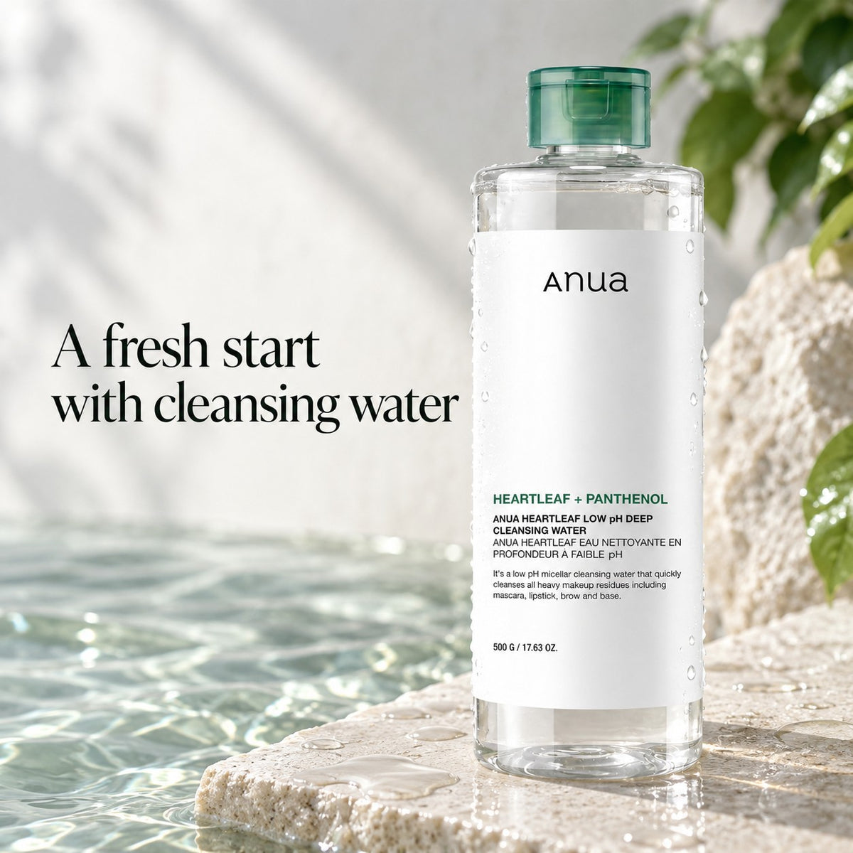 Anua Heartleaf Low pH Deep Água de Limpeza 500 g
