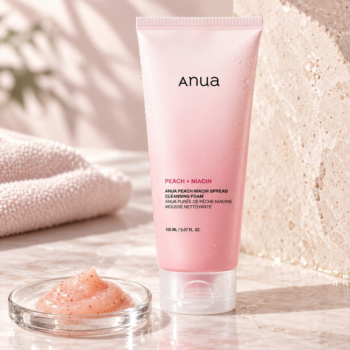 Anua Peach Niacin Spread Espuma de Limpeza 150 ml