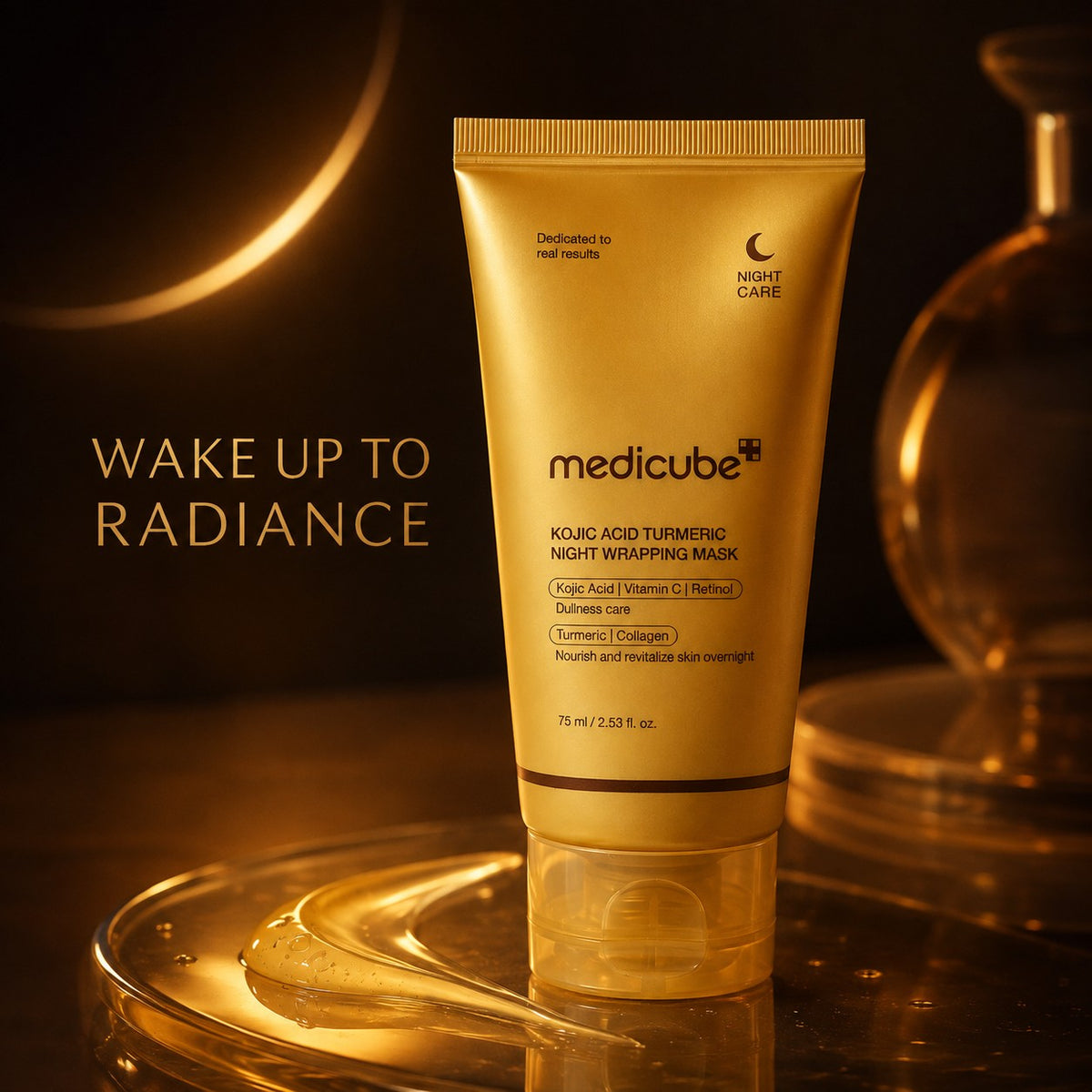 MEDICUBE Máscara de Noite Kojic Acid Turmeric 75 ml