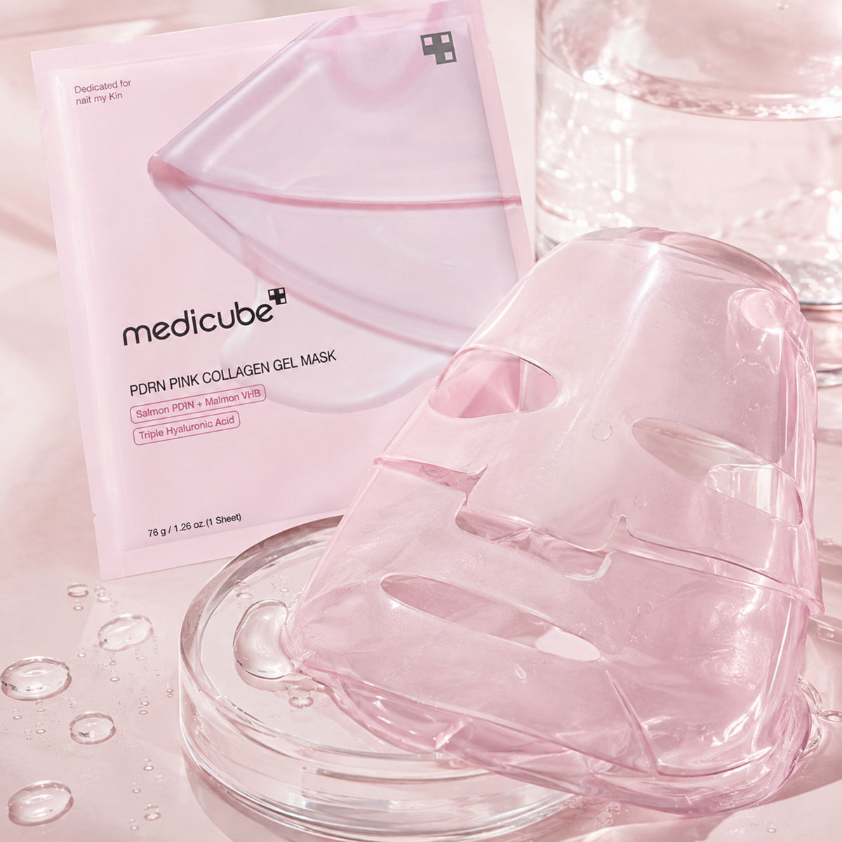 MEDICUBE Pink PDRN Máscara em Gel 4 un.