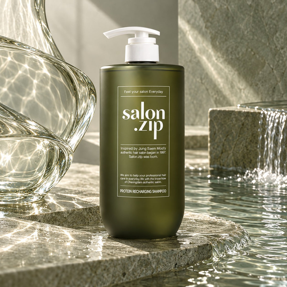 JUNGSAEMMOOL Salon.zip Protein Recharging Champô 1000 ml