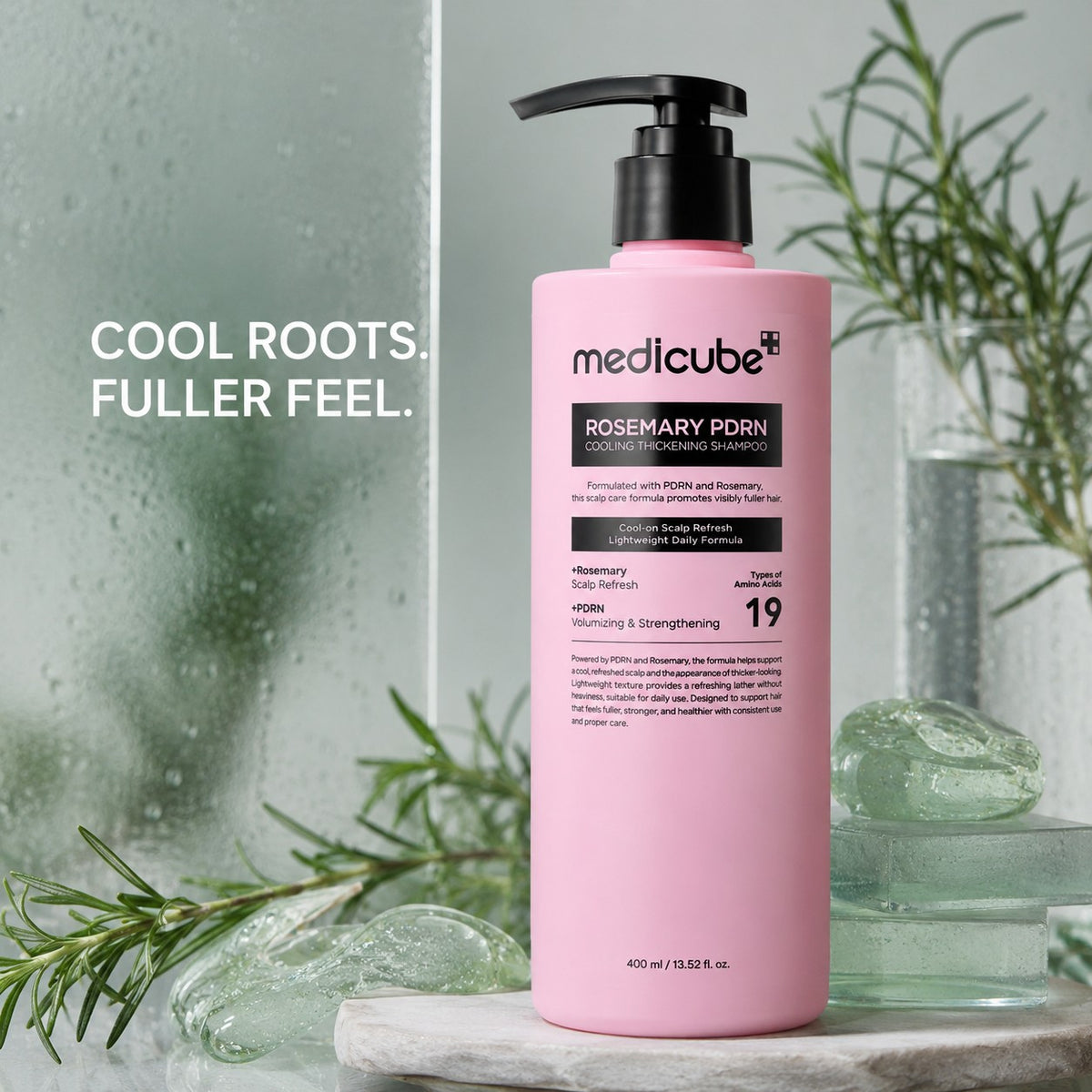 medicube Rosemary PDRN Cooling Thickening Champô 400 ml