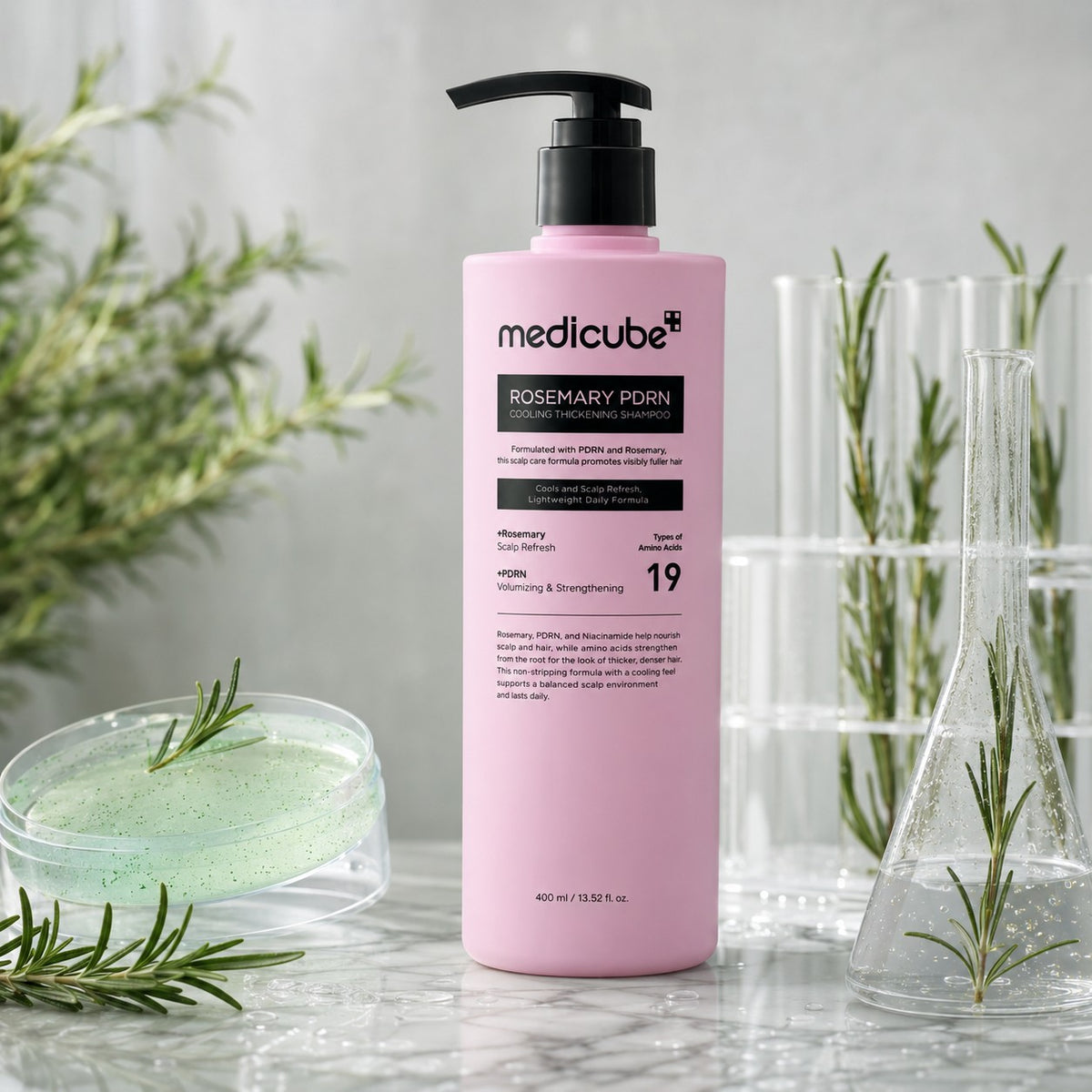 medicube Rosemary PDRN Cooling Thickening Champô 400 ml