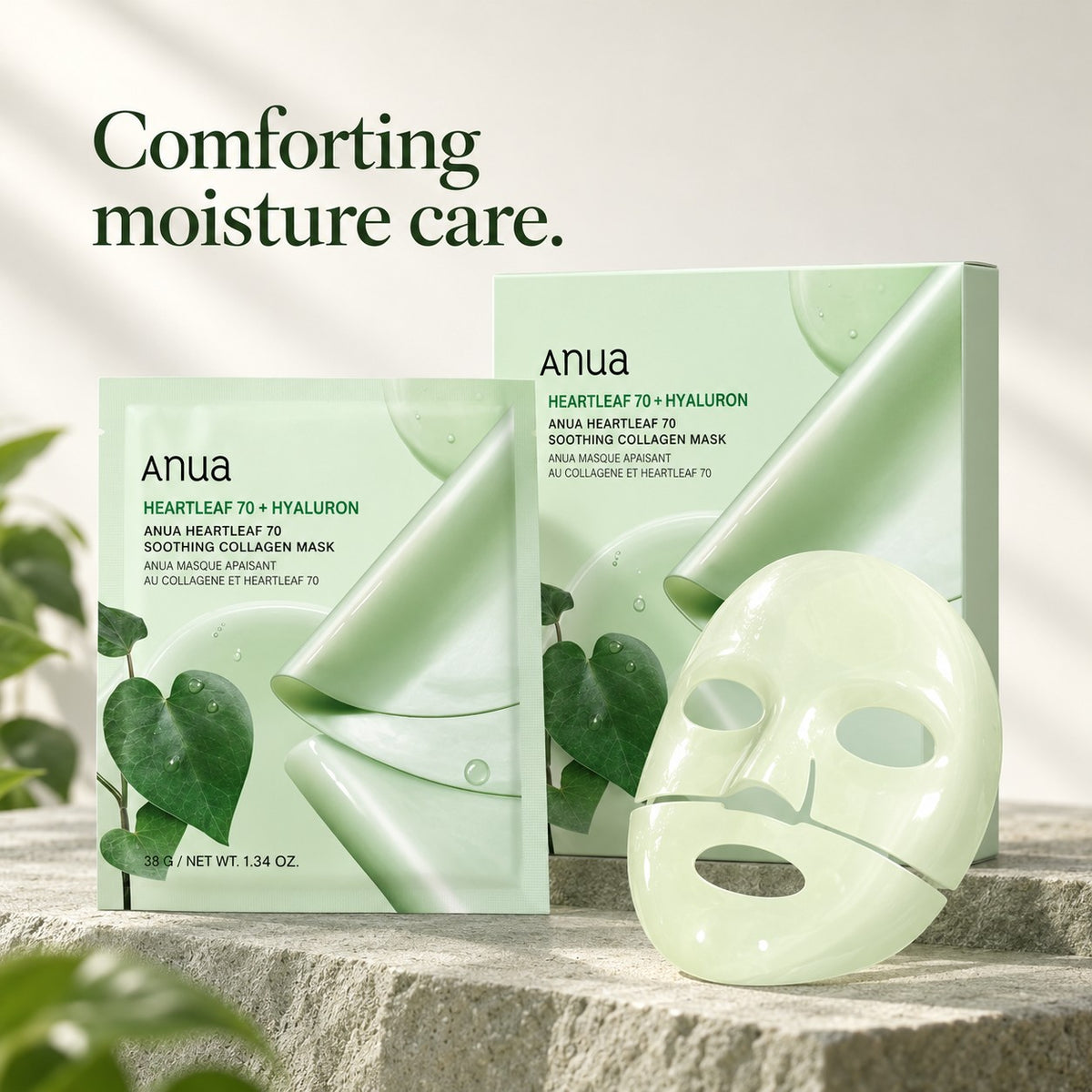 Anua Heartleaf Máscara 4 un.