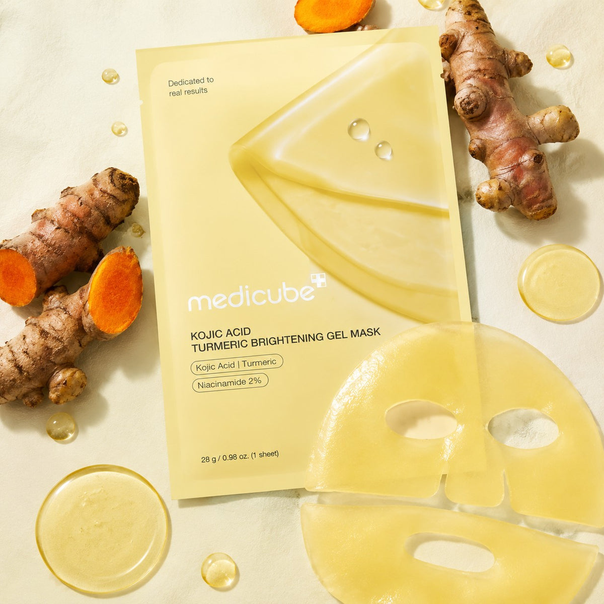 MEDICUBE Kojic Acid Turmeric Máscara em Gel 4 un.
