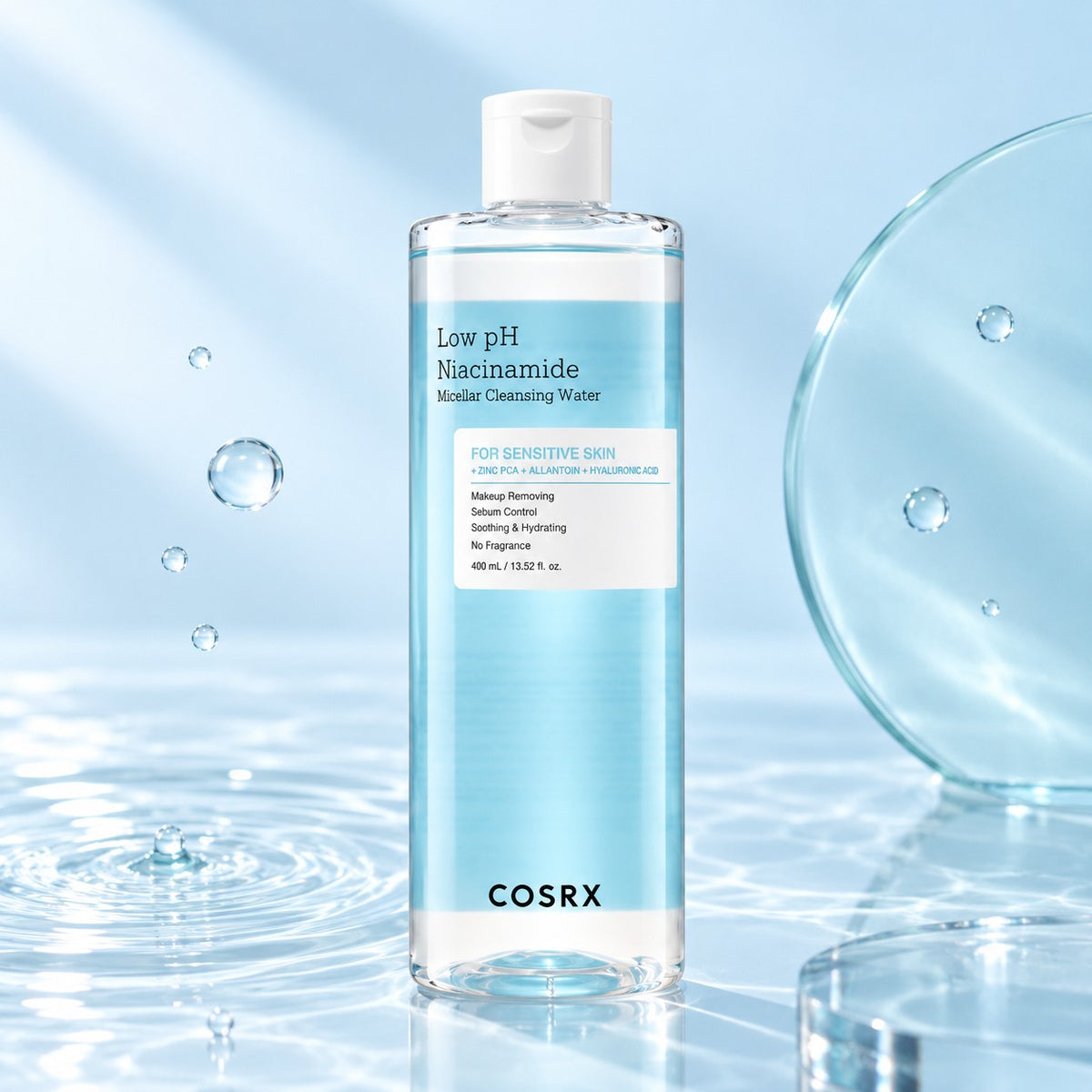 COSRX Low pH Niacinamide Micellar Água de Limpeza 400 ml