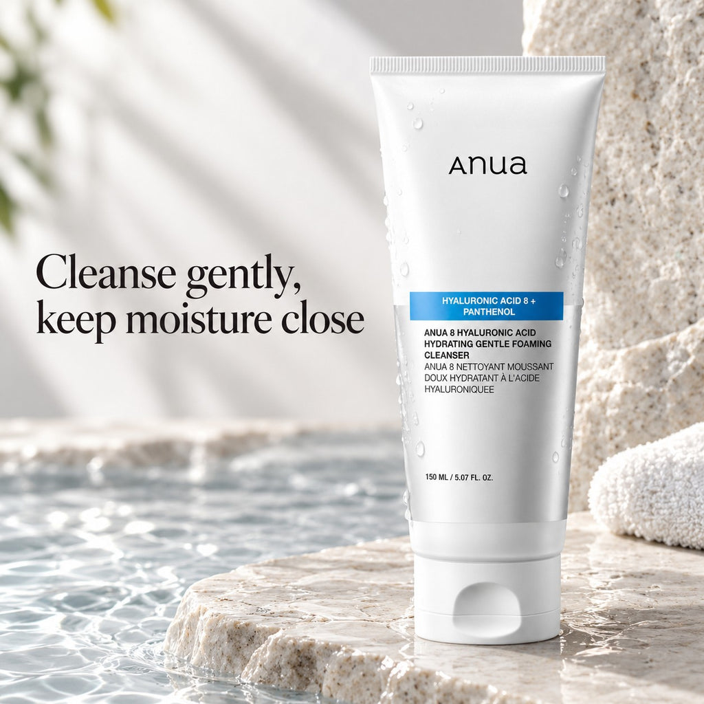 Anua 8 Hyaluronic Acid Hydrating Gentle Foaming Limpeza 150 ml