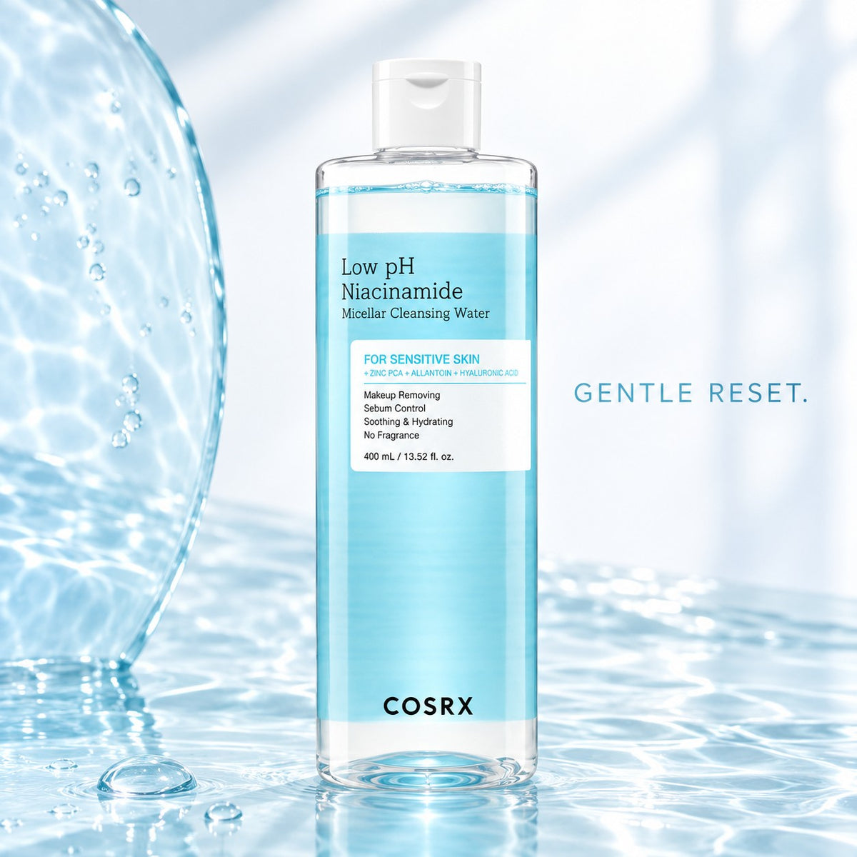 COSRX Low pH Niacinamide Micellar Água de Limpeza 400 ml