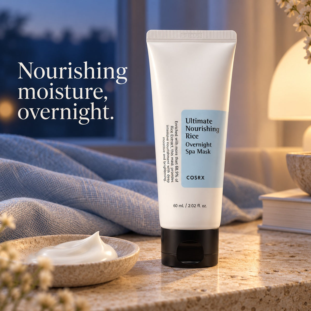 COSRX Ultimate Nourishing Rice Overnight Spa Máscara 60 ml