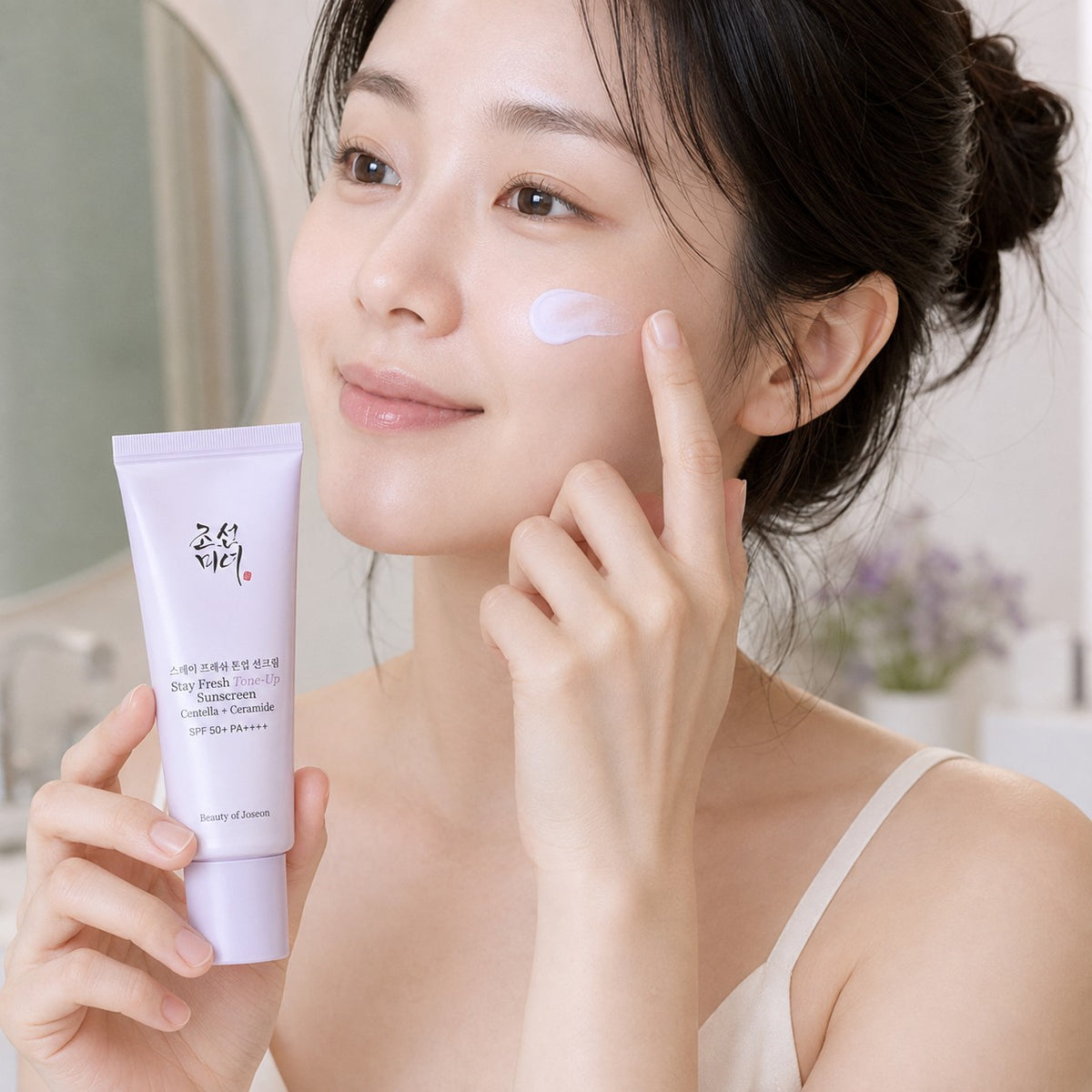 Beauty of Joseon Stay Fresh Tone Up Protetor Solar Centella + Ceramide Purple 50 ml
